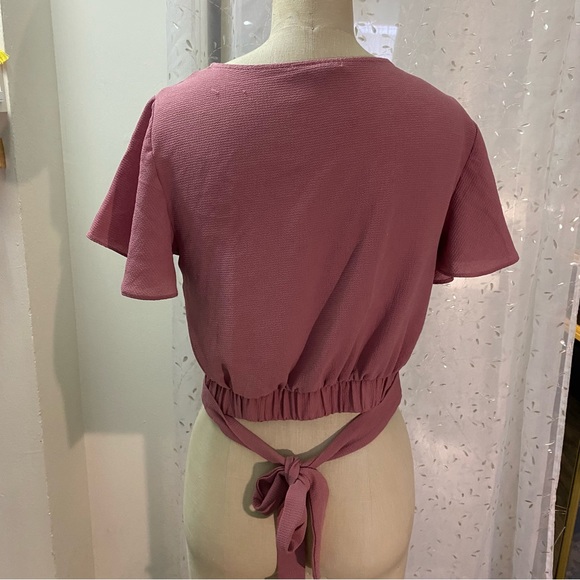 Pink crop blouse - Picture 4 of 5